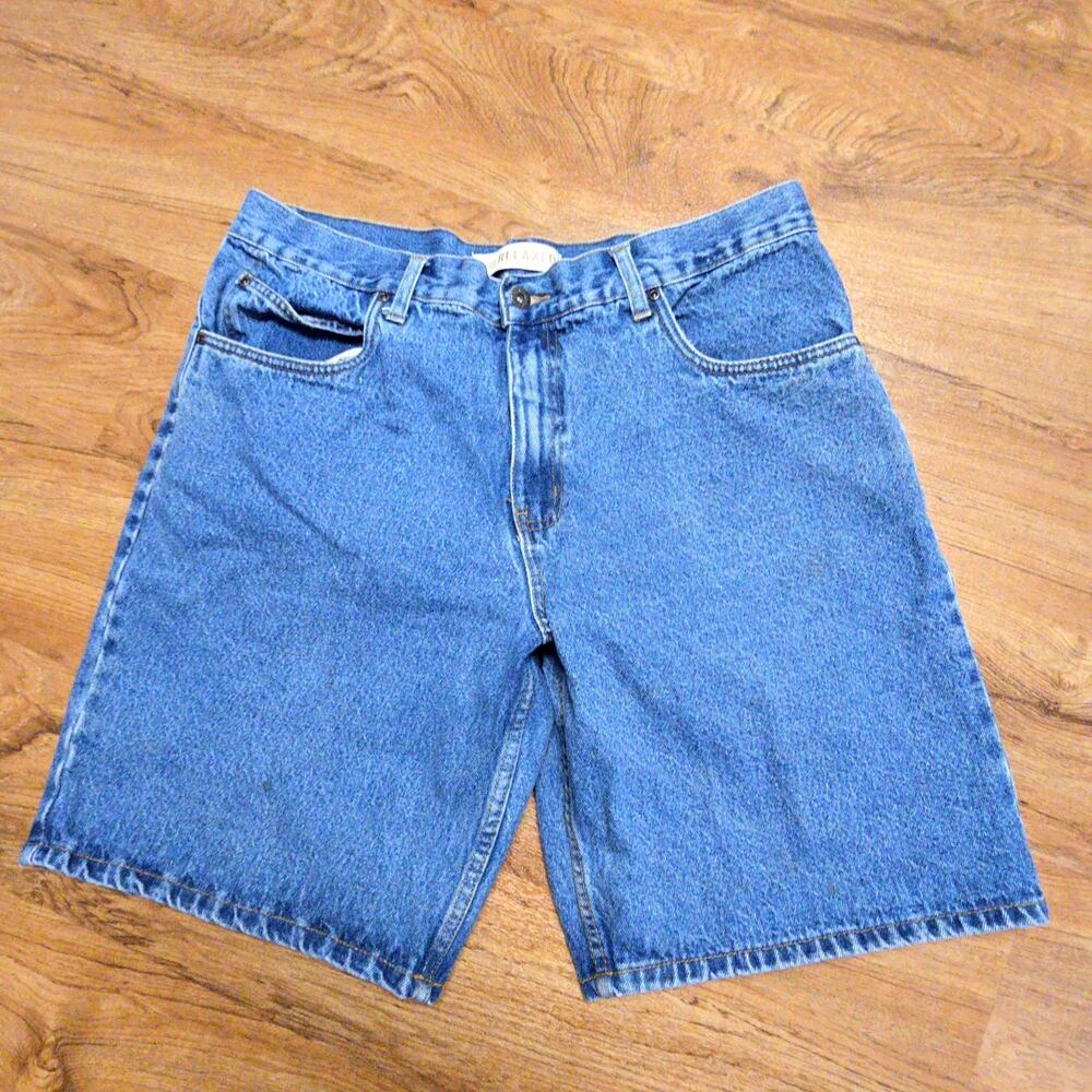 Faded Glory Relaxed Fit Denim Shorts Blue Mens Size 38 Casual Cotton